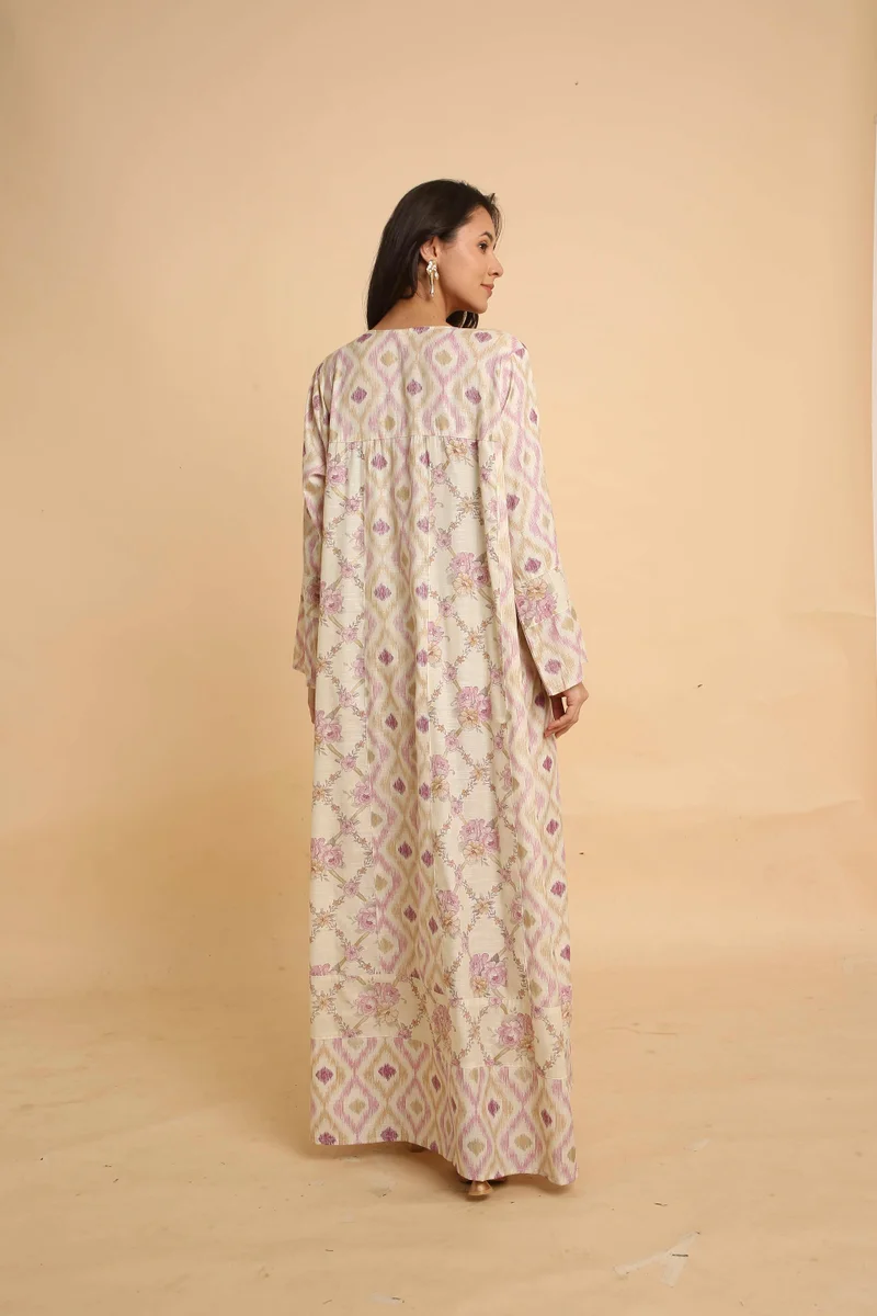 HANA & SARA Flowy Arabic Jalabiya for Daily Wear and Cultural Events